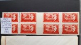 1949-Romania-I.C.Frimu-Lp252,252a-2 buc.-Bl4-guma orig.-MNH, Nestampilat