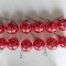 Lot 12 globuri vechi vintage West Germany, Craciun, 5cm diametru, rosii