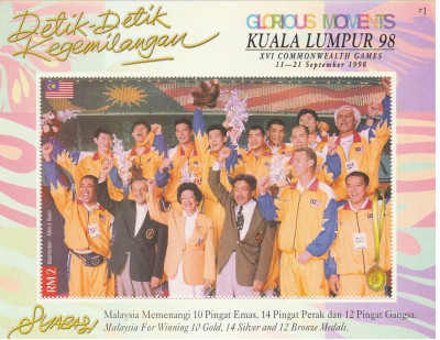 Malaysia, JO Commonwealth, 1998, bloc, MNH** foto