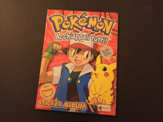 Album complet Merlin Pokemon Red + poster original foto