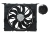 Ventilator radiator BMW Seria 5 G30 17-23, 6 Gt (G32) 17-, 7 G11 15-, motor: 1.6 T, 2.0 T, 3.0 R6 T, 495 mm; 4 pini, 17427953401; 17428619627