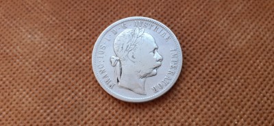 AUSTRIA 1 FLORIN 1879 ARGINT foto