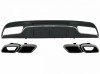 Difuzor Bara Spate cu Ornamente tobe Mercedes C-Class W205 S205 (2014-2020) C63 Design doar pentru Sport Package Performance AutoTuning, KITT