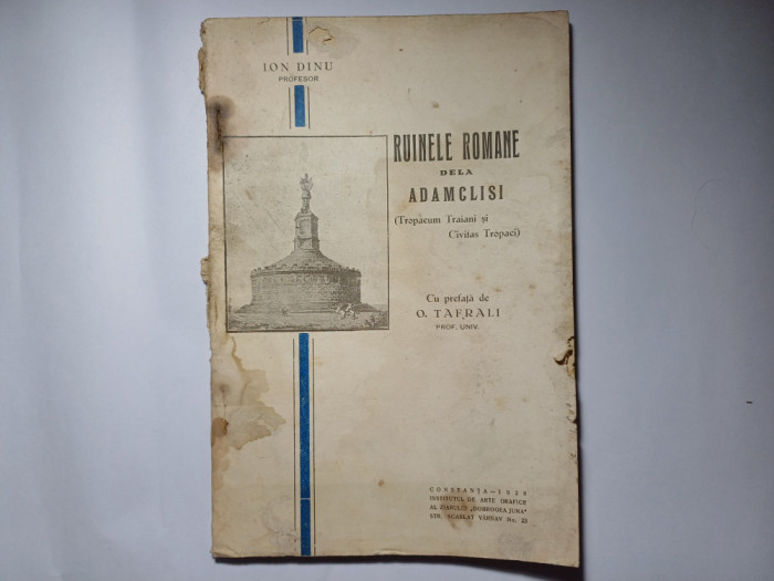 RUINELE ROMANE DE LA ADAMCLISI.ION DINU-1928.