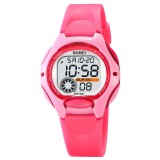 Ceas copii de mana Skmei Led Digital Sport Casual Cronometru Alarma Roz