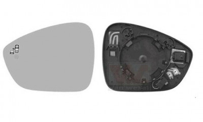 Geam oglinda exterioara cu suport fixare Citroen C4 Picasso, 06.2013-, Stanga, incalzita; geam convex; cromat; cu functie detectie unghi mort, View M foto