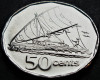 Moneda exotica 50 CENTI - INSULELE FIJI, anul 2009 * cod 409, Australia si Oceania