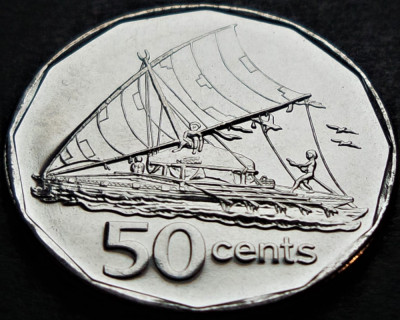 Moneda exotica 50 CENTI - INSULELE FIJI, anul 2009 * cod 409 foto