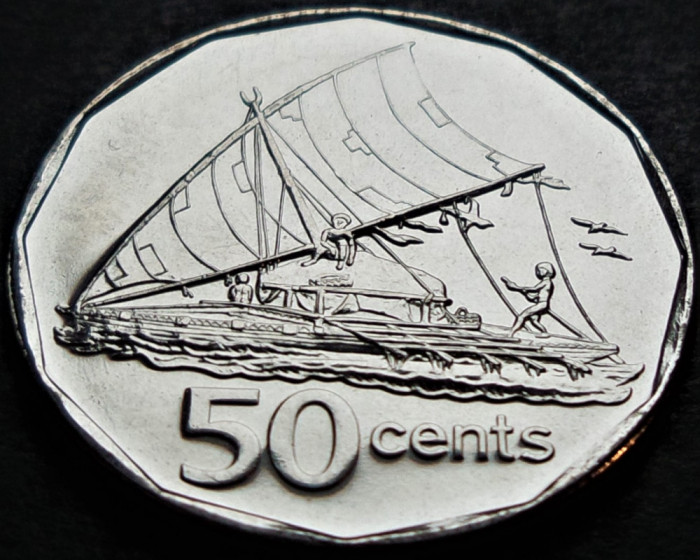 Moneda exotica 50 CENTI - INSULELE FIJI, anul 2009 * cod 409