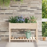 VidaXL Ghiveci de grădină cu grile 115x59x76 cm Lemn masiv de brad
