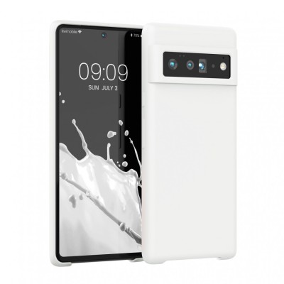 Husa pentru Google Pixel 6 Pro, Silicon, Alb, 55863.48, kwmobile foto