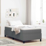 Pat cu saltea - Gri deschis, Single, din material corduroy