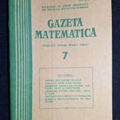 Carte - Gazeta Matematica, anul LXXXIV, nr. 7, iulie 1979