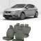Huse scaune auto dedicate Seat Leon 2013-2019 Premium cu insertii piele