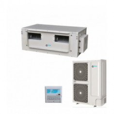 Aparat aer conditionat tip Duct T klima TK-CTH-48+TK-COU-48 Inverter 48000BTU Clasa A Alb foto