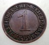 B.196 GERMANIA WEIMAR 1 REICHSPFENNIG 1934 A, Europa, Bronz