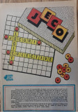 1986, Reclama jocuri JECO 24 x 16 cm comunism distractie pionier copilarie