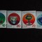 DDR -STICLARIE DE THURINGIA-SERIE COMPLETA-NESTAMPILATE