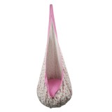 Cumpara ieftin Fotoliu balansoar suspendat din textil roz model flamingo Siesta 70x70x150 cm