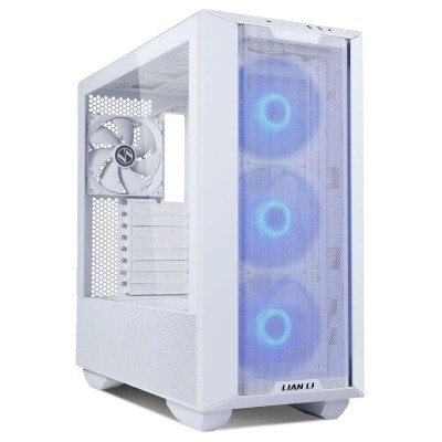 Carcasa lian li lancool iii e-atx mid-tower rgb alb pci-slots 8 preinstalled fans 4x 140 foto
