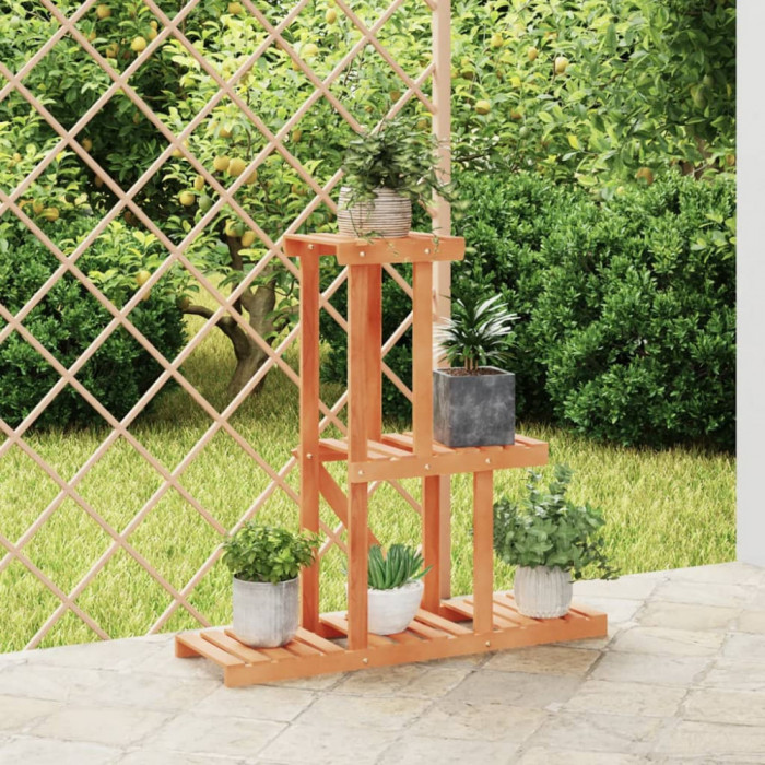 vidaXL Suport pentru flori, 81x25x75,5 cm, lemn masiv de brad 362872
