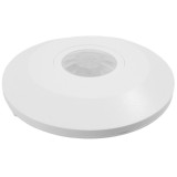 Senzor de miscare cu infrarosu , 360 grade , montaj tavan , detectare 12 metri , alb