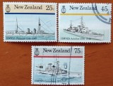 NOUA -ZEELANDA- 1985--"MARINA -MILITARA-"-lot-3v.-=5e-stampilat---Vezi-Scan