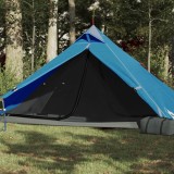 Cort Camping 1 Persoana vidaXL Albastru 255x153x130cm, Impermeabil, Taffeta 185T, Portabil, Geanta Inclusa