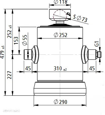 Cilindru underbody Penta 12000b2219001 foto