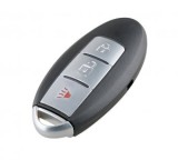 Smart key Nissan Patrol Pathfinder Qashqai 2+1 butoane, inainte 2009, suport baterie pe mijloc