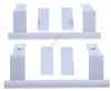 Set 2 Manere Frigider Liebherr 909603600 cu Suruburi si Capace - Compatibil Diverse Modele