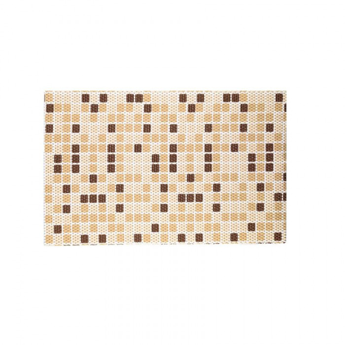 Covoras Anti Alunecare pentru Baie Bej Maro Tiles 80 cm x 50 cm