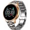 Ceas smartwatch auriu business Lige BMG compatibil Android si IOS.