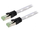 Patch cord S/FTP Cat 8.1 gri 20m Fire: 8