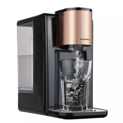 Dozator pentru apă calda, dozator cu fierbător, capacitate rezervor 2,2 litri, 2600 W, control al temperaturii 45-100&amp;deg;C, negru-auriu, Klausberg foto