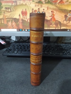 Dicționar rom&amp;acirc;no-frances, Mariu Șăineanu, legătură bibliofilă, Craiova 1898, 089 foto