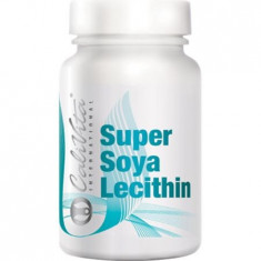 Supliment cu lecitina din soia pentru protectia ficatului, sistemului nervos si circulator, Super Soya Lecithin, 250 capsule gelatinoase, CaliVita foto