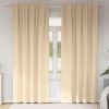 VidaXL Perdele cu perdele 2 pcs Crem 260 x 140 cm Poliester