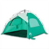 Cumpara ieftin Cort camping 3 persoane verde marin impermeabil setare rapida