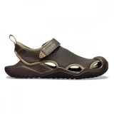 Sandale Crocs Swiftwater Mesh Deck Sandal Maro - Espresso, 48