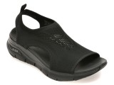 Cumpara ieftin Sandale SKECHERS negre, ARCH FIT, din material textil