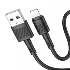Cablu Date si Incarcare USB-A - Lightning HOCO X83 Victory, 18W, 1m, Negru