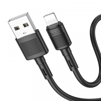 Cablu Date si Incarcare USB-A - Lightning HOCO X83 Victory, 18W, 1m, Negru foto