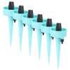 Set 6 Picuratoare cu Valva pentru Irigare Plante de Interior, Debit de Apa Reglabil, PP, 16.5 cm