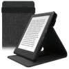 Husa Kwmobile Textil Gri pentru Kobo Glo HD / Touch 2.0, Flip Cover cu Stand