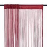 Draperii cu franjuri, 2 buc., 100 x 250 cm, rosu burgund GartenMobel Dekor, vidaXL