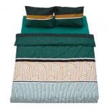 Lenjerie dubla 100% bumbac,4 piese, Deco