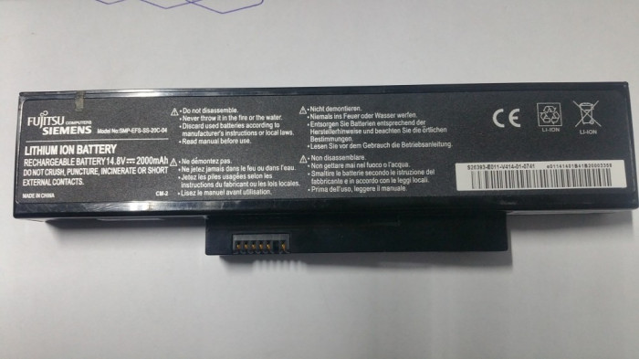 Acumulator laptop second hand Fujitsu-Siemens Esprimo Mobile V5545 V6505 V6535 V6545 V6555 V5545
