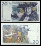 SUEDIA ? bancnota ? 20 Kronor ? 1991 ? P-61a ? UNC necirculata