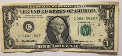 Bancnota 1 USD foto